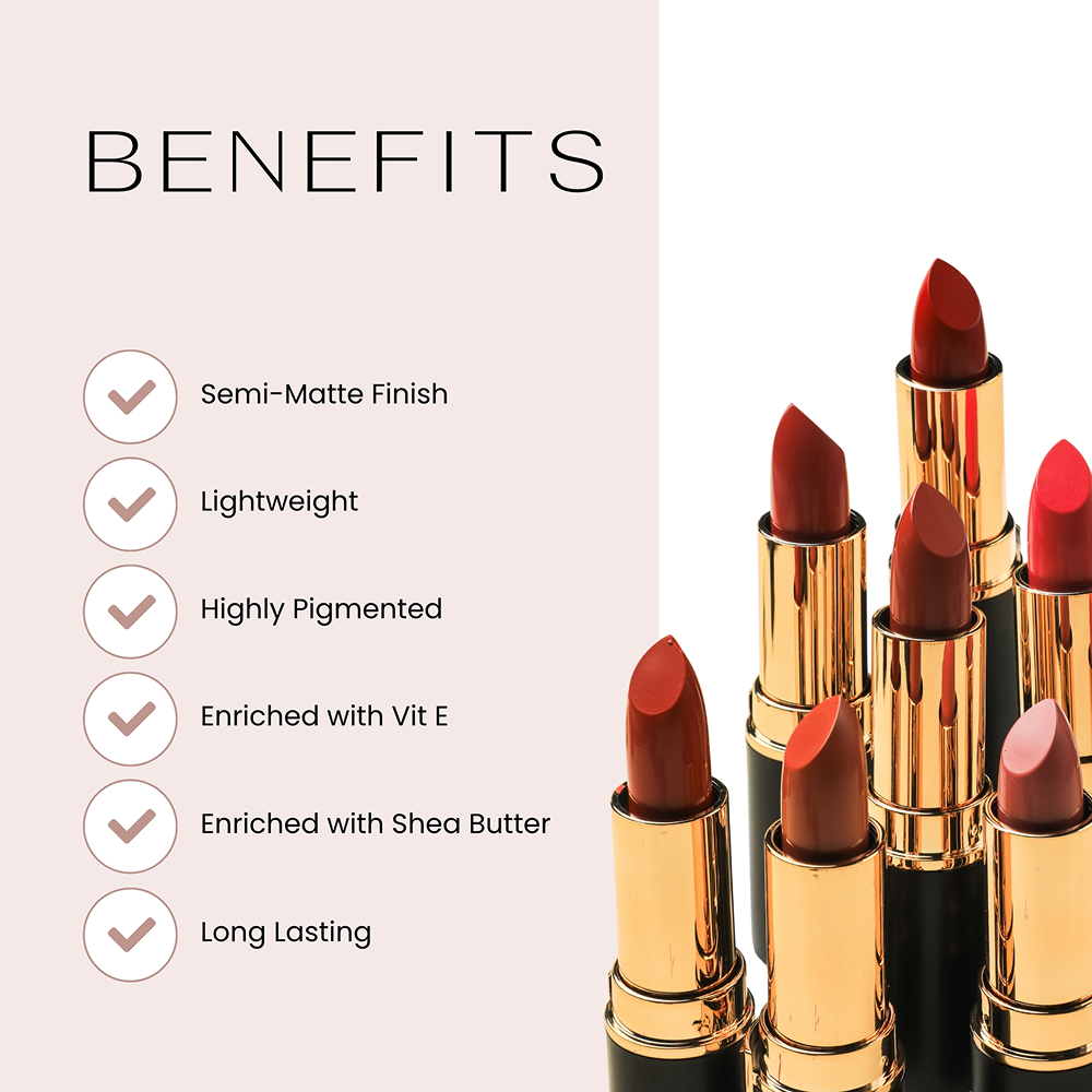 Creme Touch Bullet Lipstick Enriched with Vit E and Shea Butter