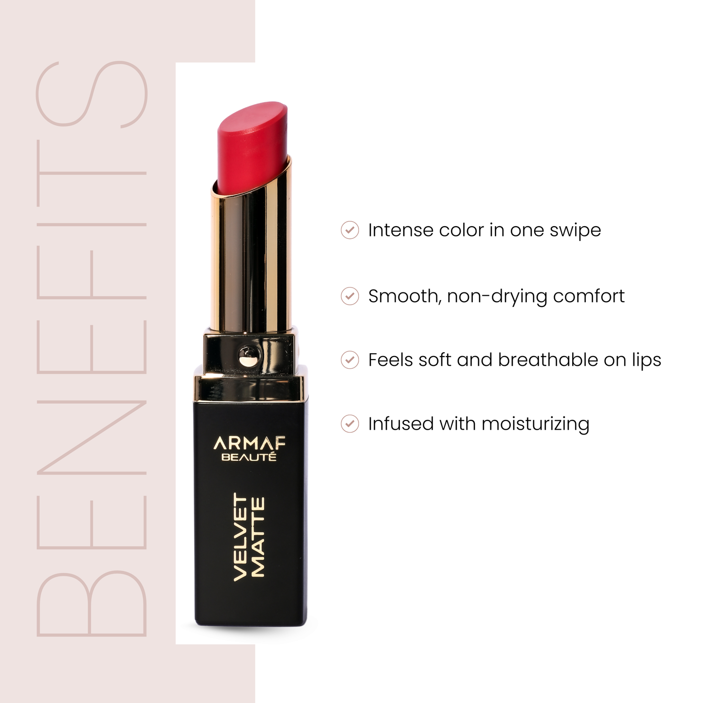 Velvet Matte Lipstick Super-Rich Long-Lasting Moisturizing Lipstick