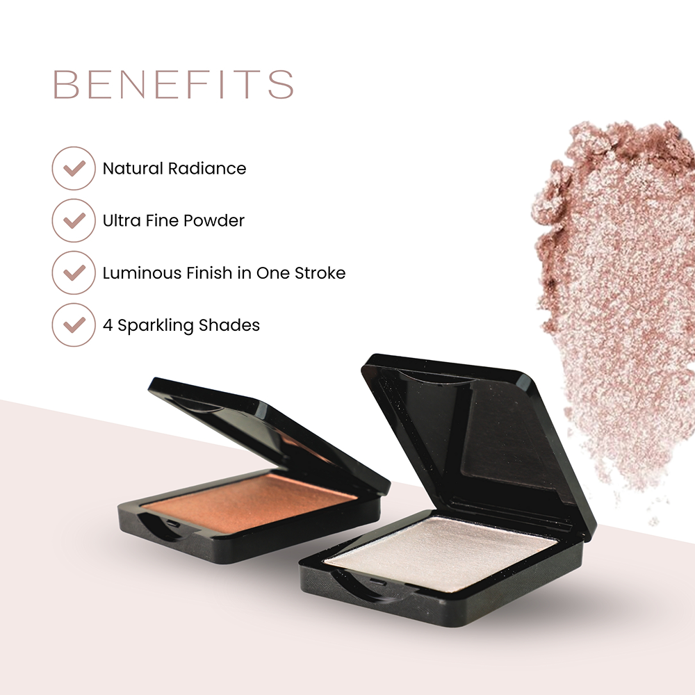What-A-Glow Highlighter Radiant Luminous Powder for Stunning Glow