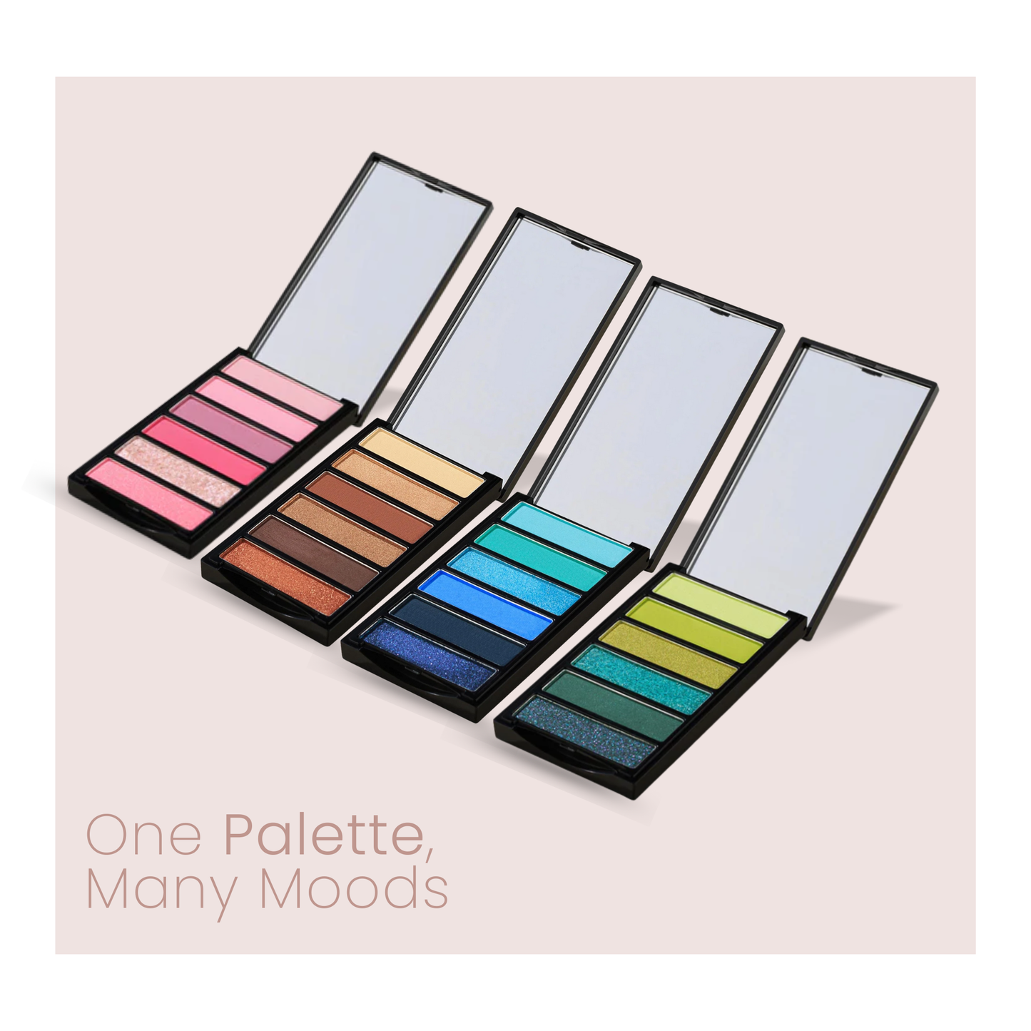 Eyeshadow Palette 6-in-1 Versatile Blendable Shades for Day-to-Night Makeup