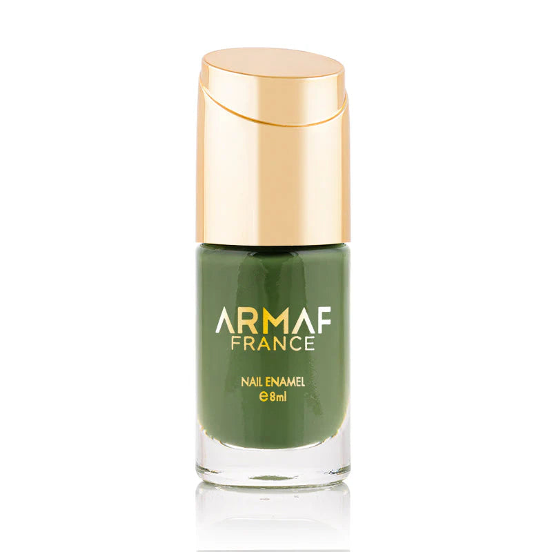 Nail Enamel Olive Haze Elegant Green Nail Polish for Everyday Sophistication
