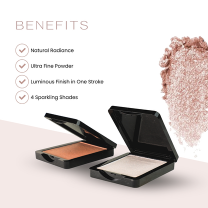 What-A-Glow Highlighter Radiant Luminous Powder for Stunning Glow