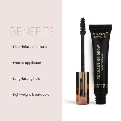 Enchanting Brow Fiber Eyebrow Gel Buildable Fiber Gel for Flawless Brows