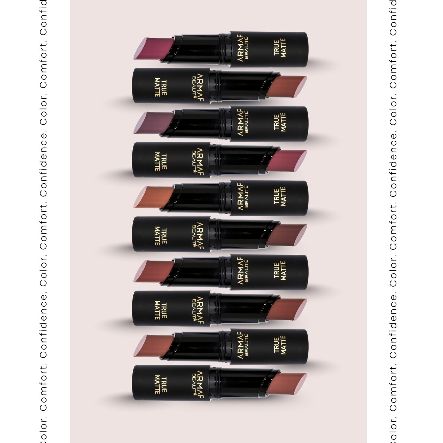 True Matte Bullet Lipstick Long-Lasting Pigmented Lip Color for Everyday Wear