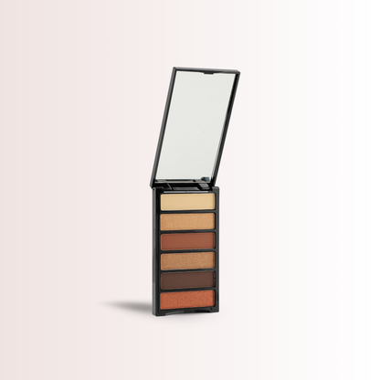 Eyeshadow Palette 6-in-1 Versatile Blendable Shades for Day-to-Night Makeup