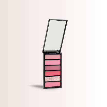 Eyeshadow Palette 6-in-1 Versatile Blendable Shades for Day-to-Night Makeup